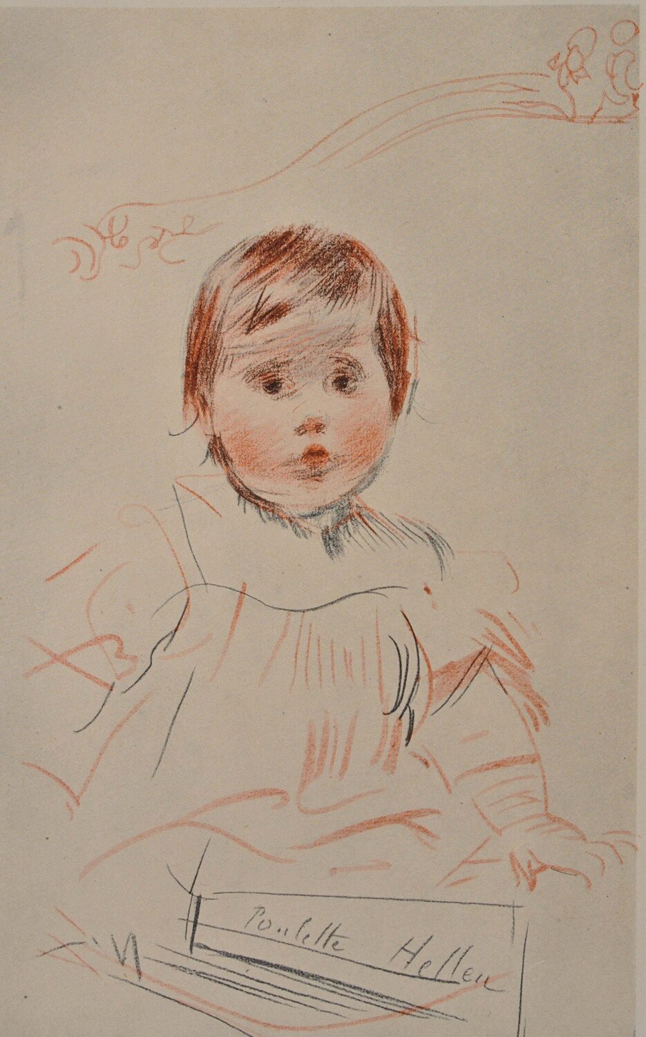 Le bébé sérieux Paul César Helleu Druck zu verkaufen