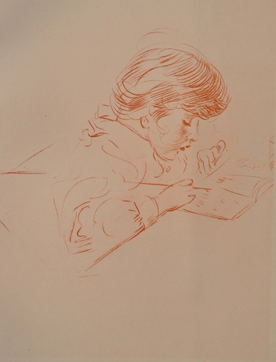 Croquis d'enfant Paul César Helleu Stampa in vendita