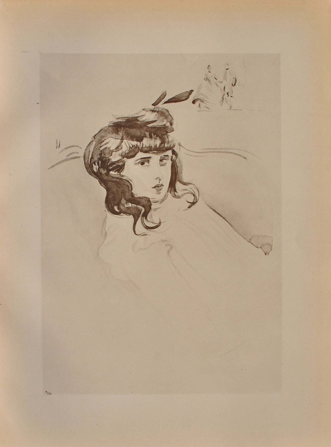 Les cheveux serpentins Paul César Helleu Impresión en venta