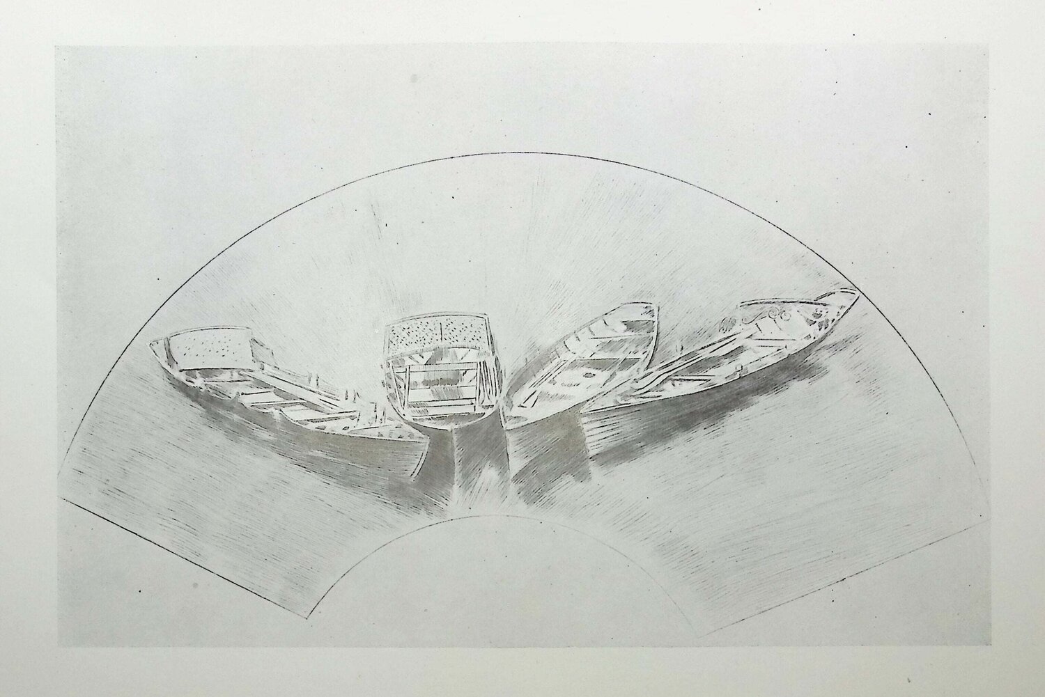Les trois barques Paul César Helleu