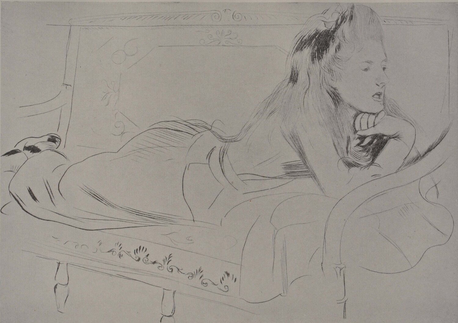 Petite Cléopâtre Paul César Helleu Druck zu verkaufen