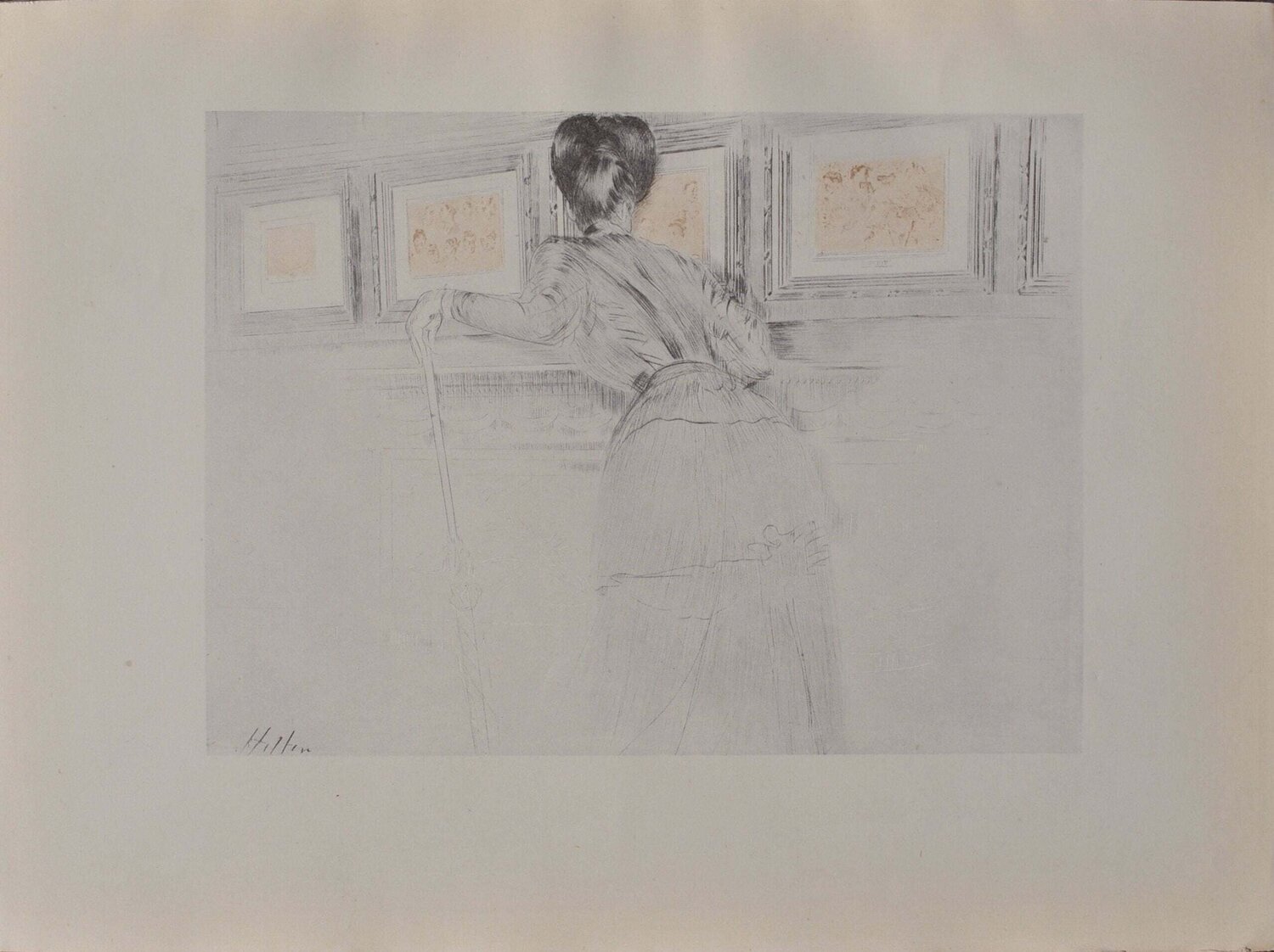 Les trois tableaux Paul César Helleu Print for sale