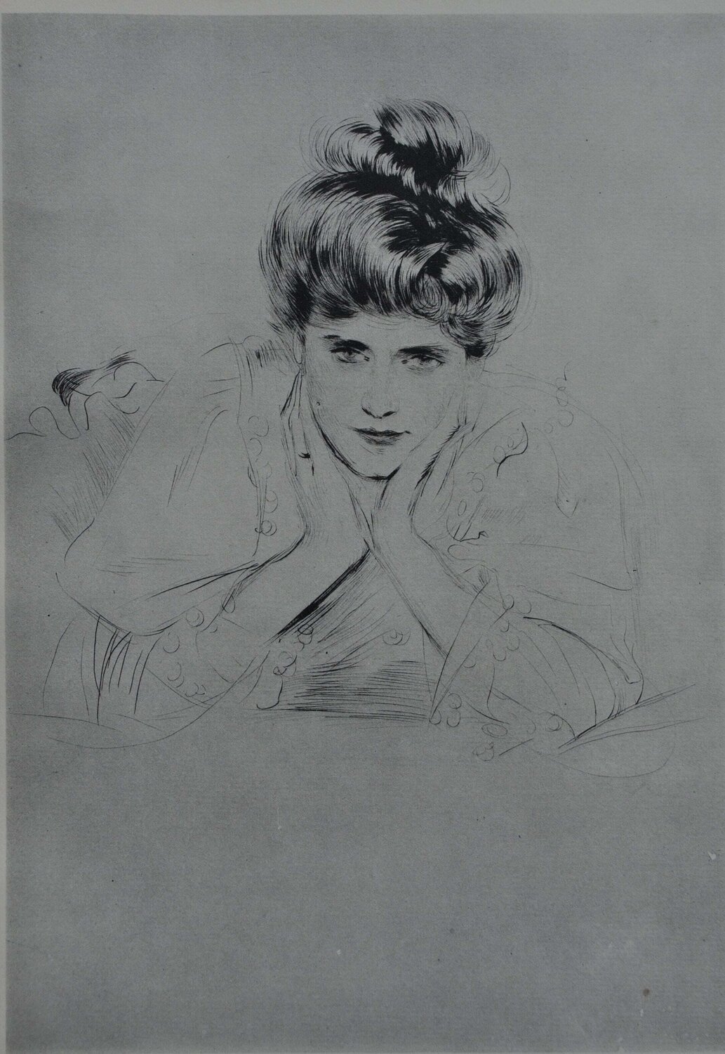 Regard énigmatique Paul César Helleu Stampa in vendita