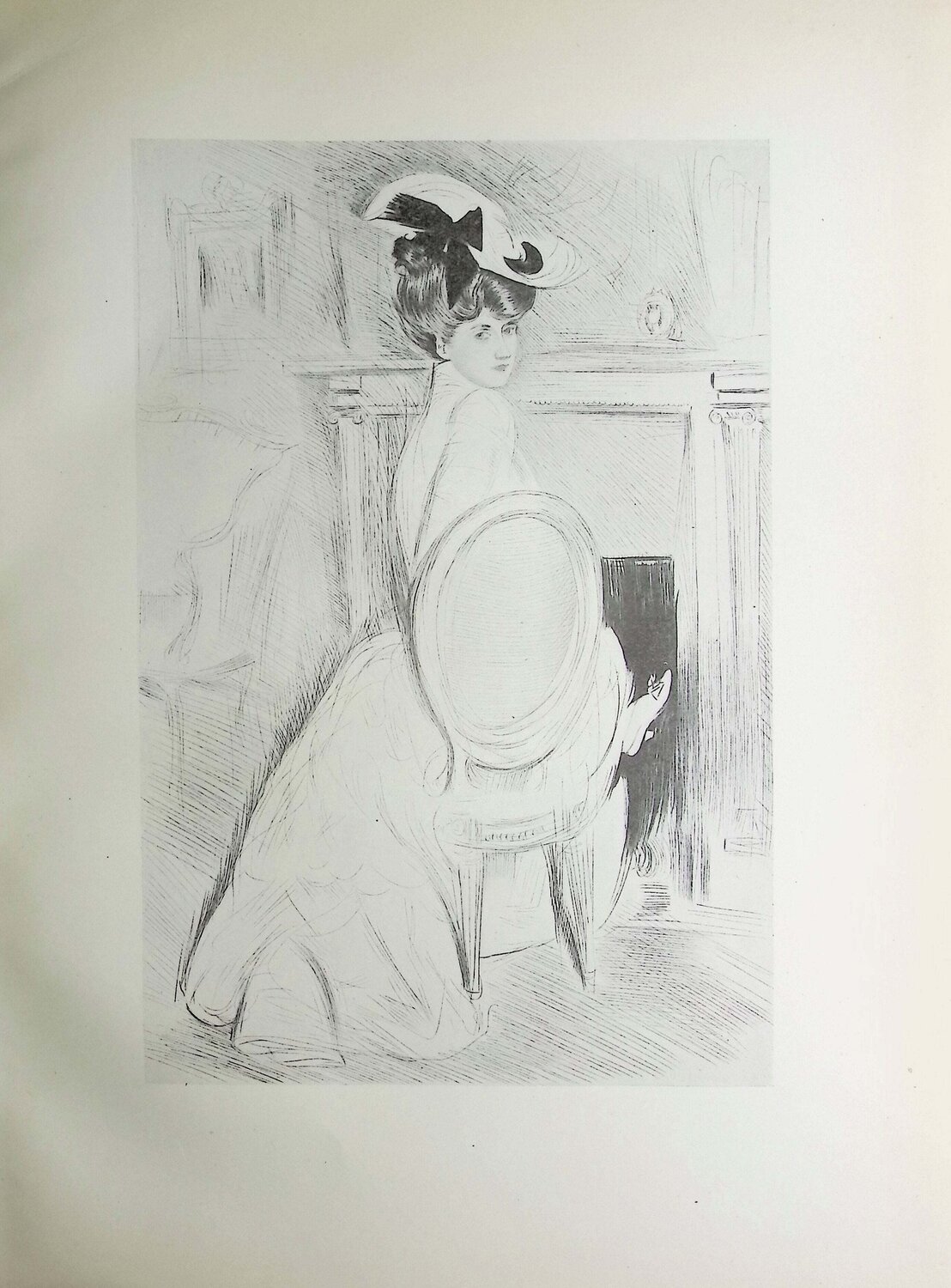 Le chapeau au noeud Paul César Helleu Édition à vendre