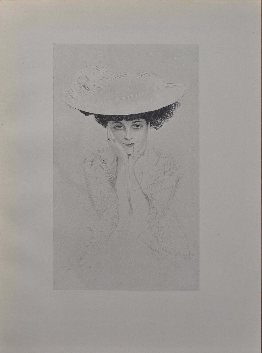 Anna de Noailles Paul César Helleu Stampa in vendita