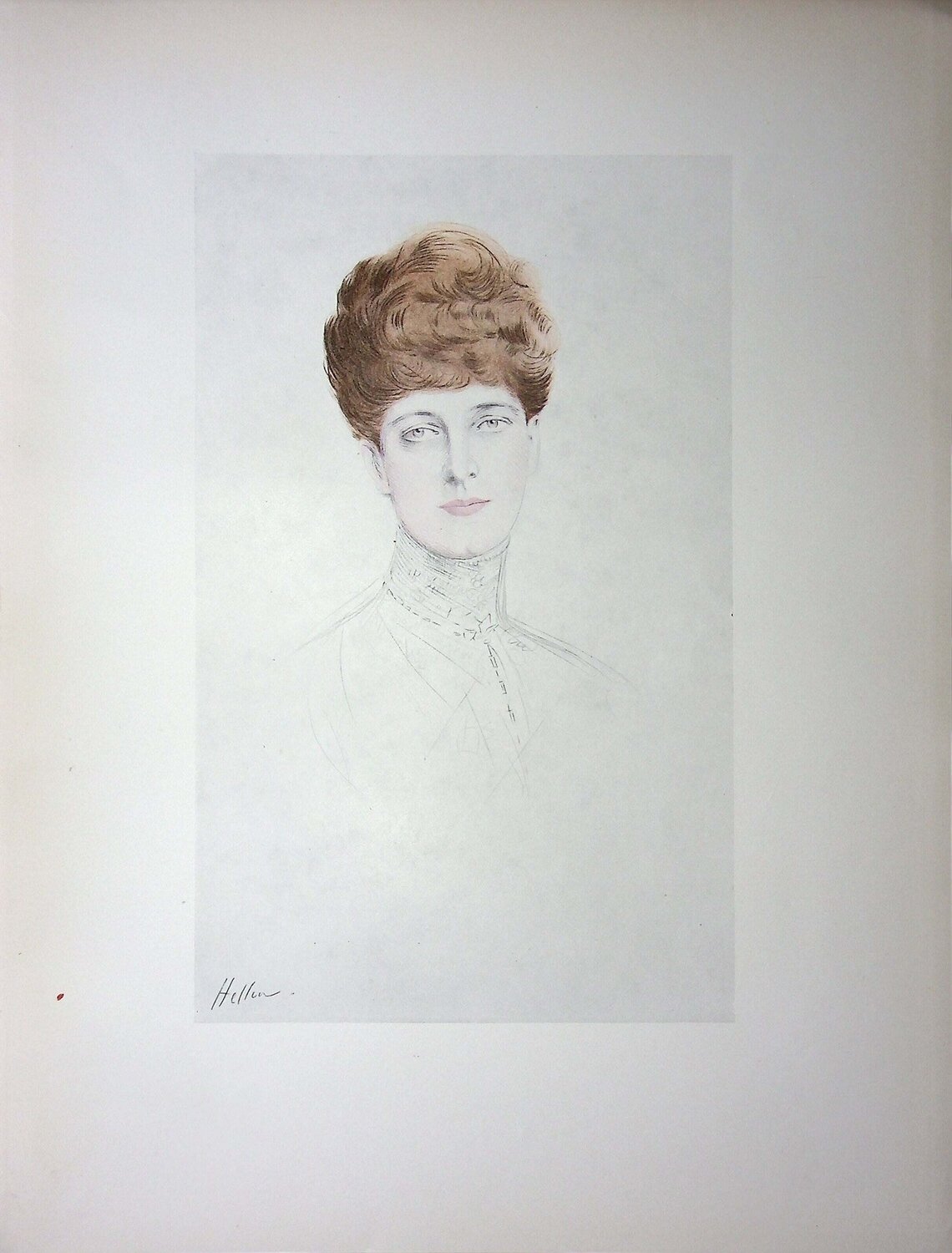 La reine Alexandra Paul César Helleu Print for sale