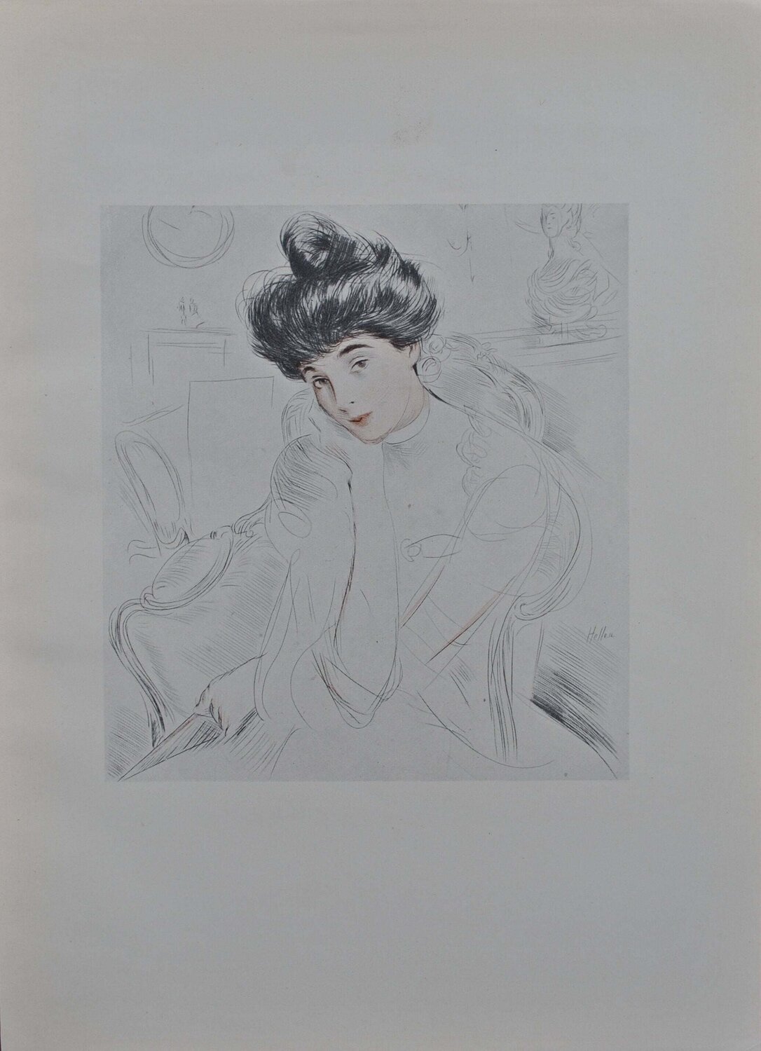 la duchesse de Marlborough Paul César Helleu Print for sale