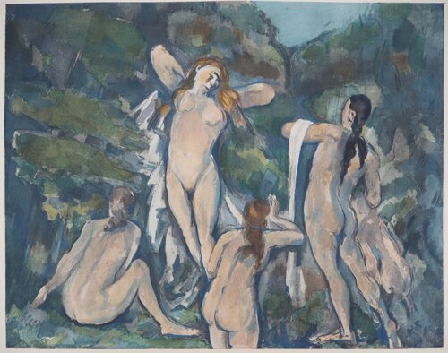 Baigneuses, c von Paul Cézanne, Druck kaufen auf Singulart