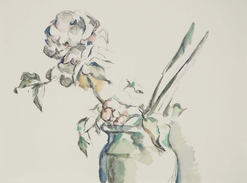 Roses dans un vase van Paul Cézanne, Afdruk te koop op Singulart