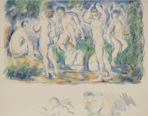 Etude de Baigneurs van Paul Cézanne, Afdruk te koop op Singulart