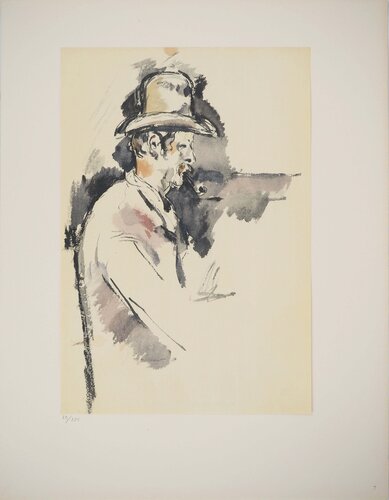 Etude pour un joueur de carte van Paul Cézanne, Afdruk te koop op Singulart