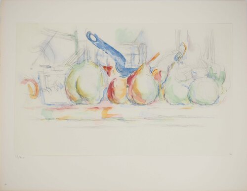 Nature morte aux pommes et aux poires von Paul Cézanne, Druck kaufen auf Singulart