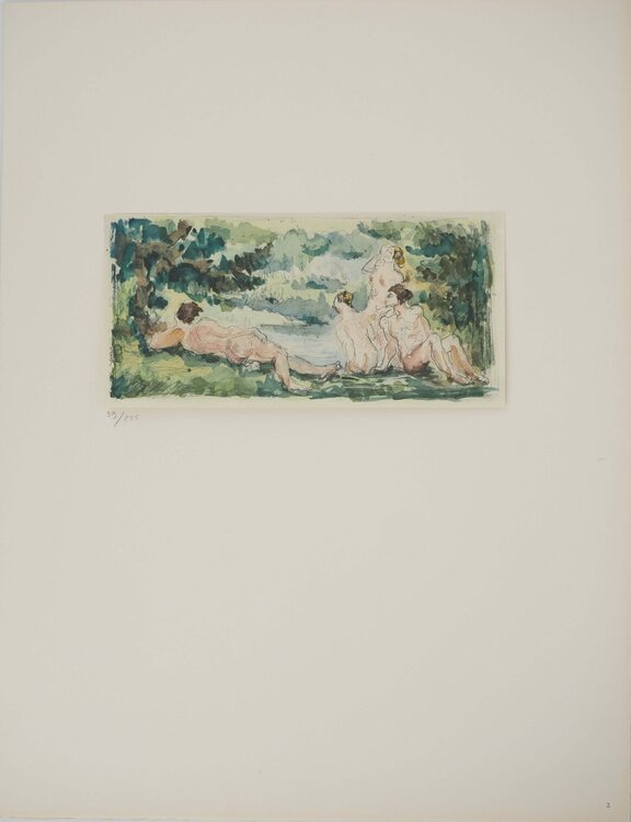 Baigneurs se reposant Paul Cézanne