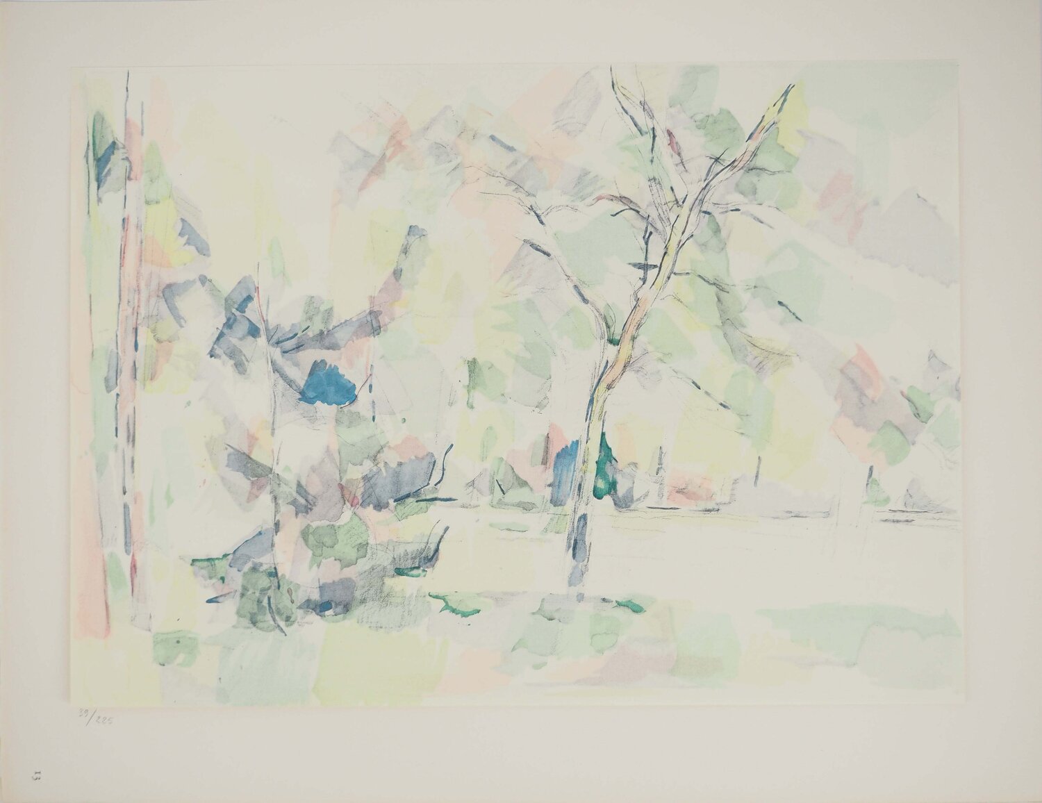 Sous-bois Paul Cézanne Print for sale