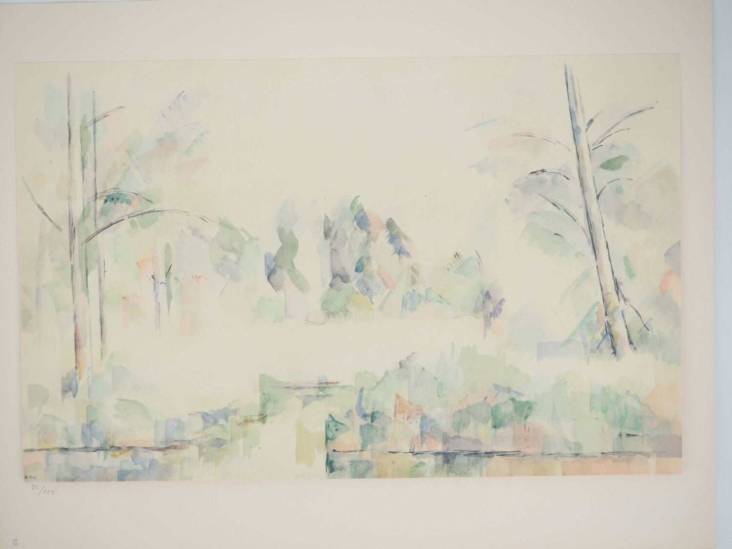 Alpes, Coin du lac d'Annecy Paul Cézanne Druck zu verkaufen