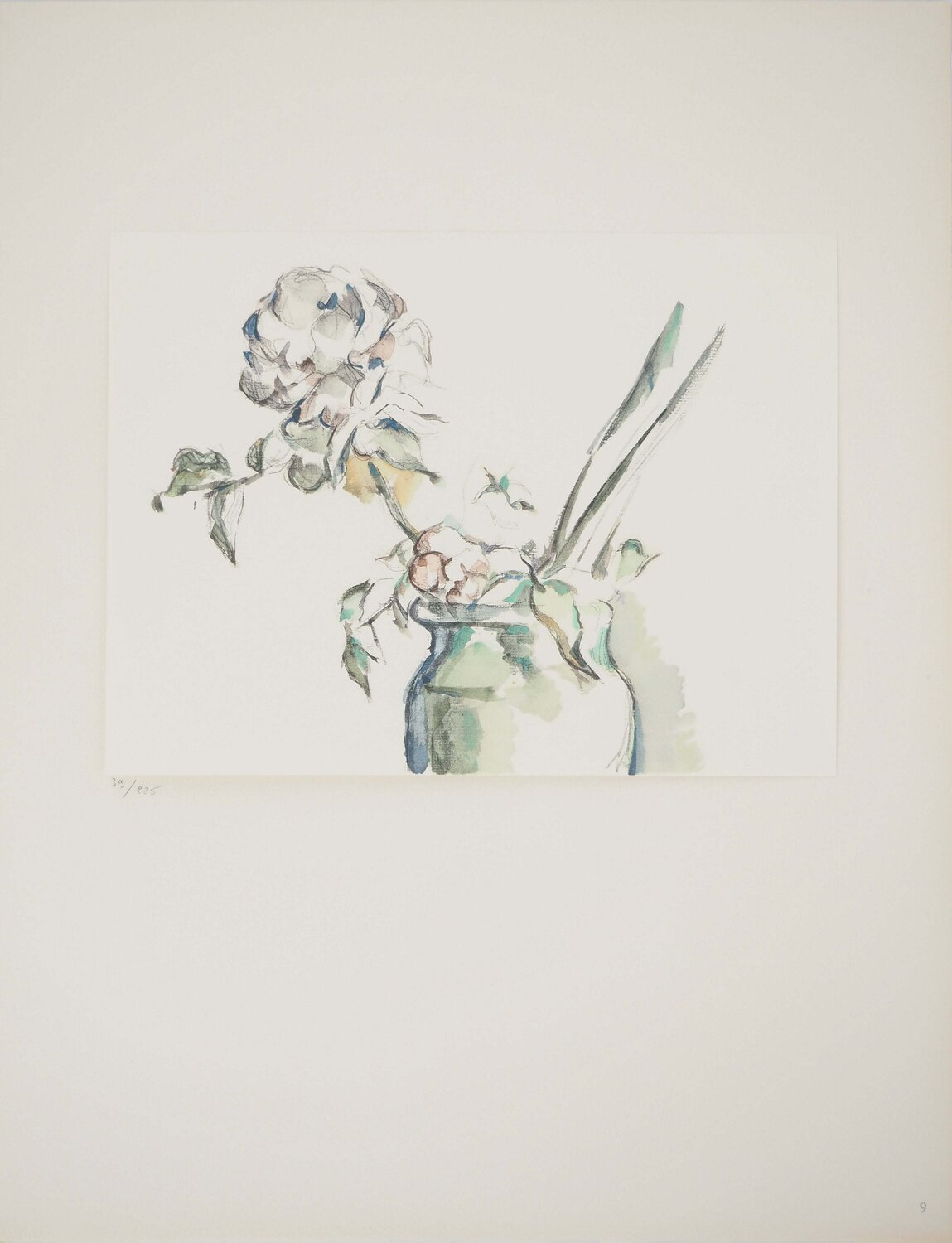 Roses dans un vase Paul Cézanne Stampa in vendita