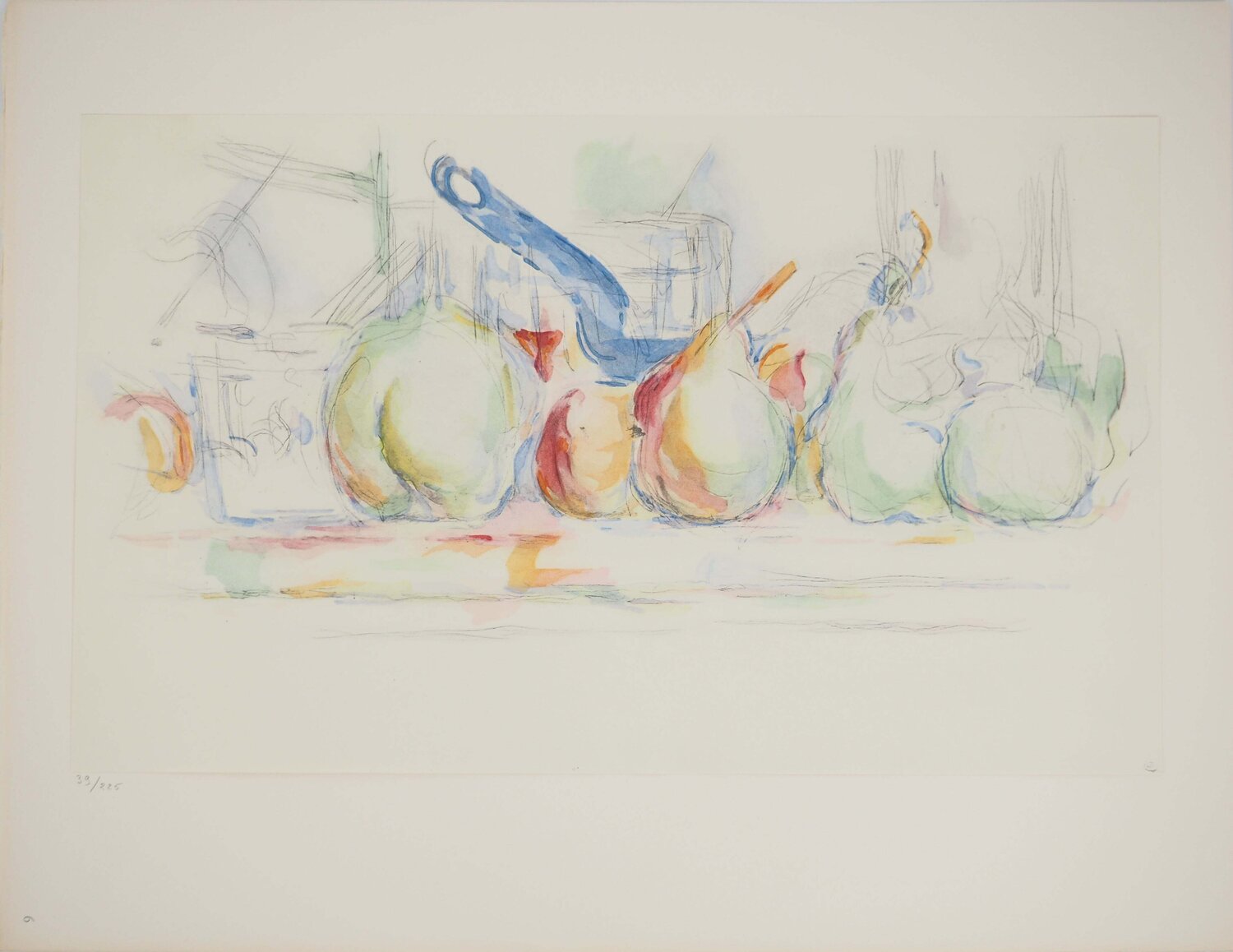 Nature morte aux pommes et aux poires Paul Cézanne Druck zu verkaufen