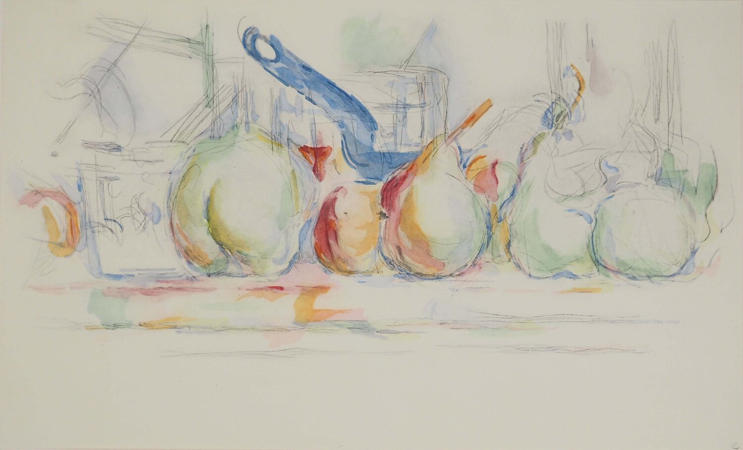 Nature morte aux pommes et aux poires Paul Cézanne Druck zu verkaufen