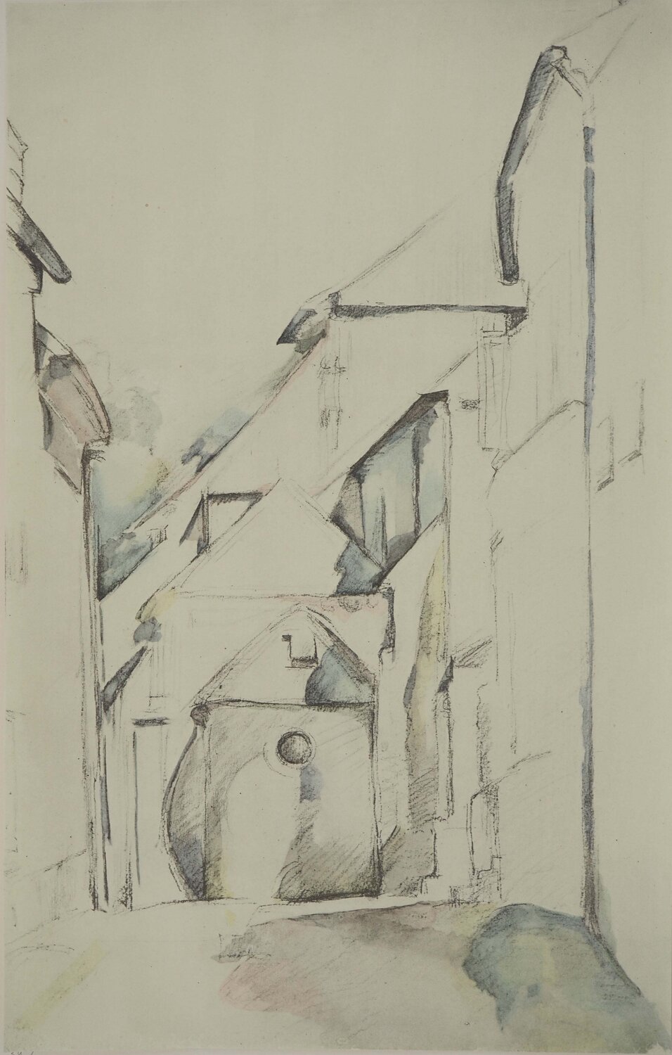 Intérieur de village Paul Cézanne Stampa in vendita