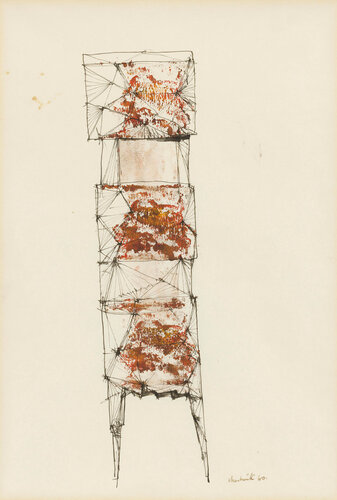 Study for the Watcher by Lynn Chadwick, Work on Paper for Sale on Singulart