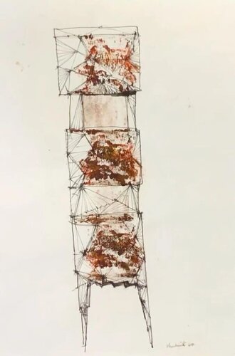 Study for the Watcher de Lynn Chadwick, Obra en papel a la venta en Singulart