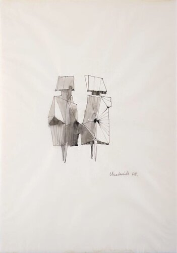 Two Watchers de Lynn Chadwick, Obra en papel a la venta en Singulart