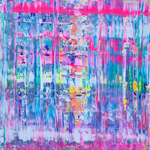 FANCY (abstraktes Gemälde) de Super Pop Boy, Pintura a la venta en Singulart