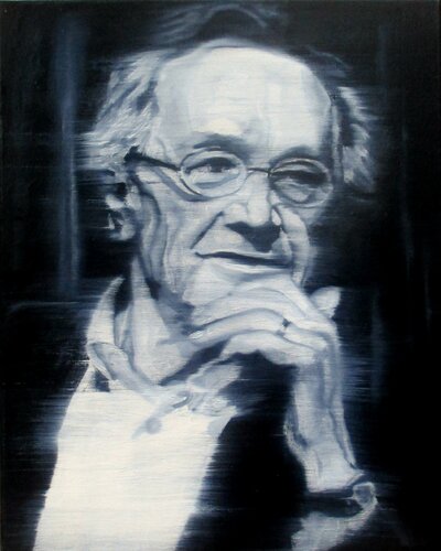 Porträt von Jean-François Lyotard di Super Pop Boy, Pittura in vendita su Singulart