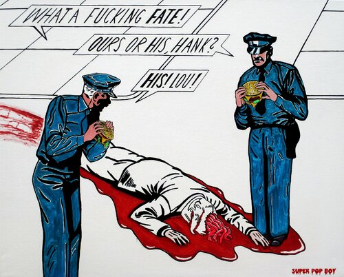 Hank and Lou (Popart) di Super Pop Boy, Pittura in vendita su Singulart