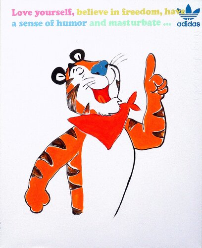 Tiger (small Pop art) von Super Pop Boy, Malerei kaufen auf Singulart