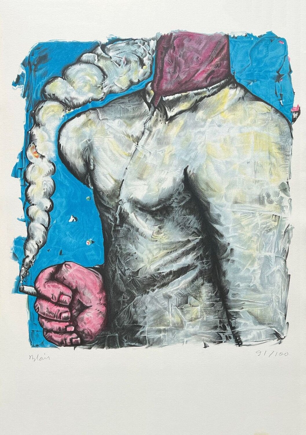 Le fumeur Jean Charles Blais Stampa in vendita