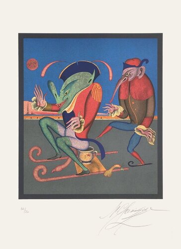 Carnaval de St Petersburg III : la luge by Mihail Chemiakin, Print for Sale on Singulart