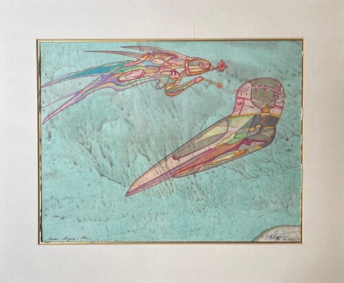 Christ, the Infant, the Angel  by Mihail Chemiakin, Work on Paper for Sale on Singulart