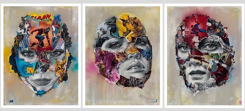 Triptych de Sandra Chevrier, Impresión a la venta en Singulart