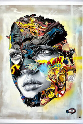 La Cage dans un combat électrique (Print) di Sandra Chevrier, Stampa in vendita su Singulart