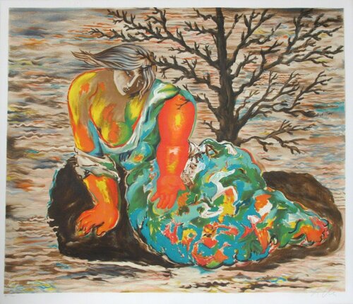 Seated Woman by Sandro Chia, Print for Sale on Singulart