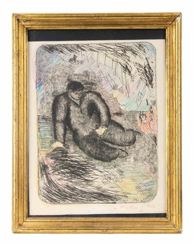 Reclined Man von Sandro Chia, Druck kaufen auf Singulart