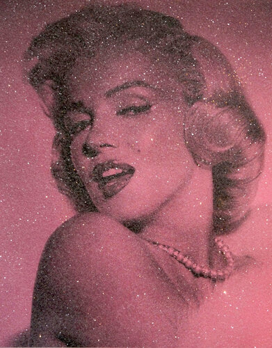 Marilyn Monroe-Pink van David Studwell, Afdruk te koop op Singulart