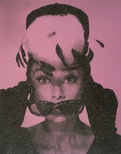 Audrey Hepburn-pink van David Studwell, Afdruk te koop op Singulart