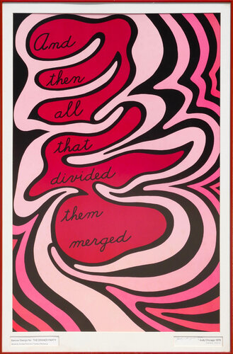 “And then all that divided them merged” Banner Design for THE DINNER PARTY by Judy Chicago, Print for Sale on Singulart