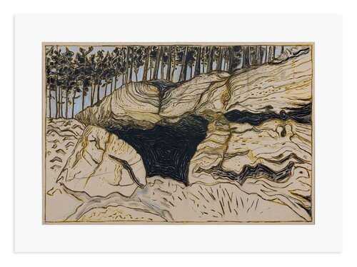 Cave and Rock by Billy Childish, Print for Sale on Singulart