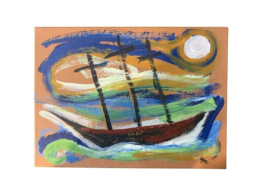Untitled (Sailing Away) de Billy Childish, Pintura a la venta en Singulart