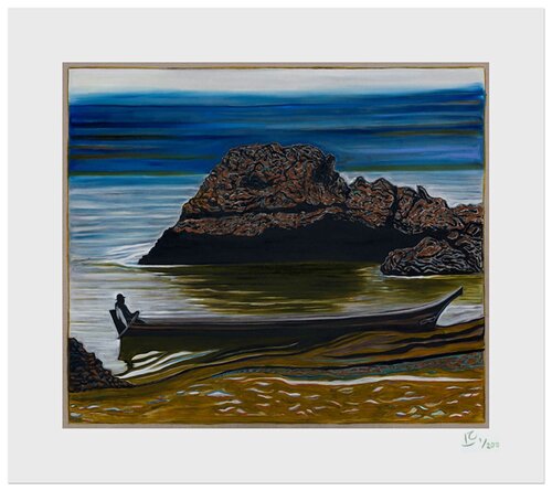 Canoe and Rock de Billy Childish, Impresión a la venta en Singulart