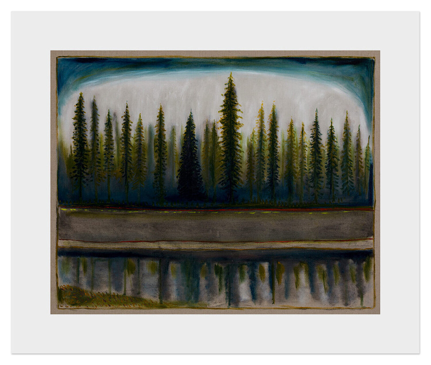 Trees North Billy Childish Stampa in vendita
