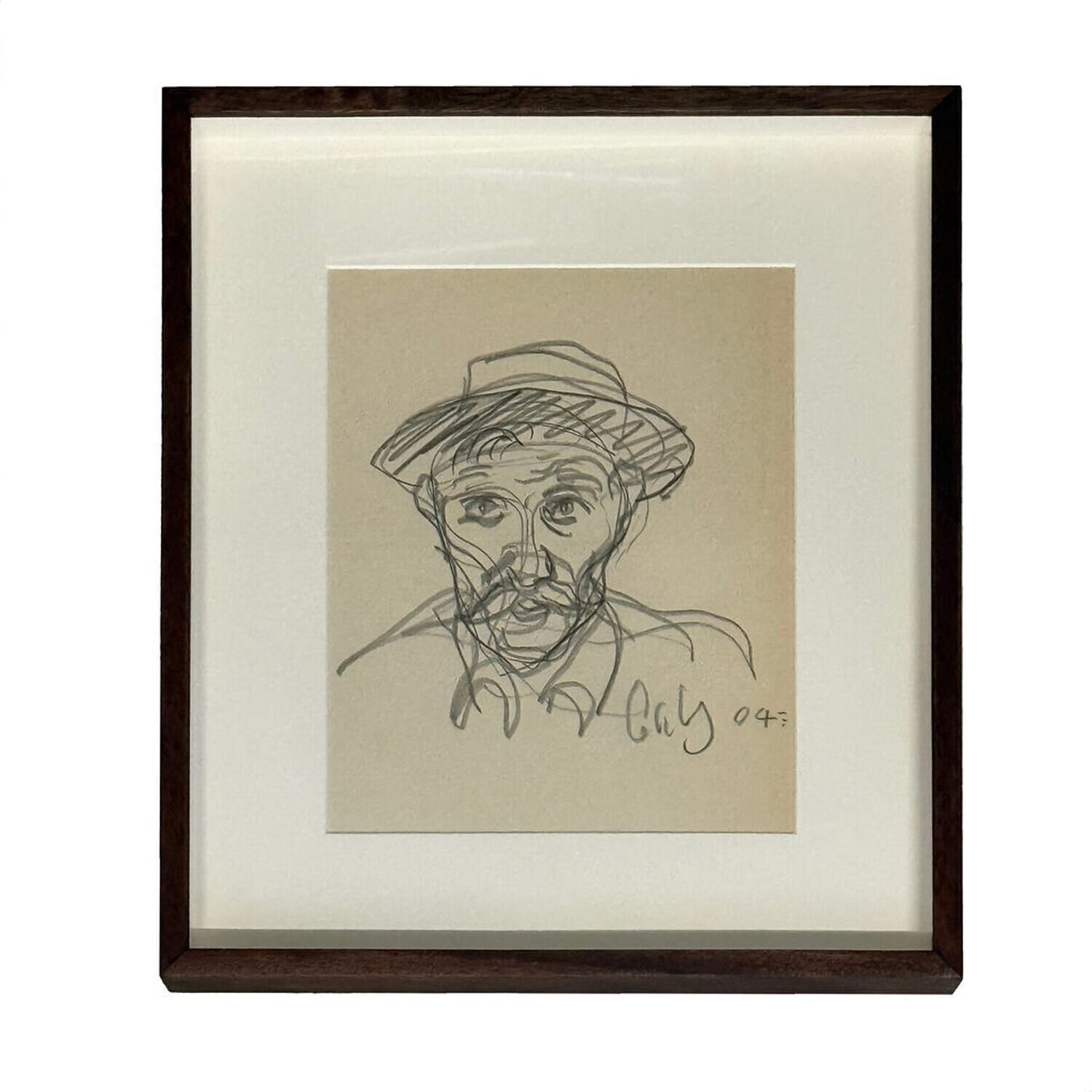 Self Portrait Billy Childish Opera su carta in vendita