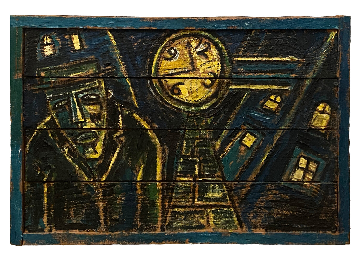 Untitled Billy Childish Origineel schilderij te koop