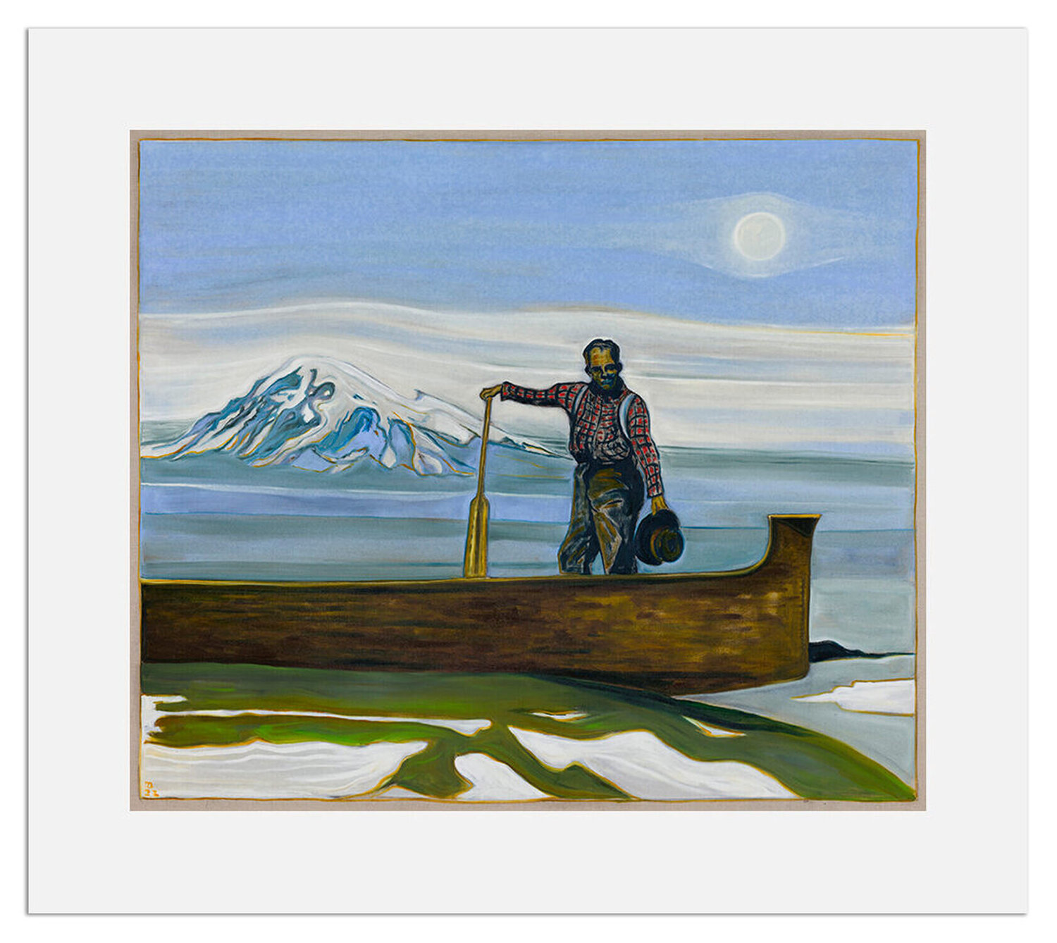 Moonrise Mountain Billy Childish Print for sale