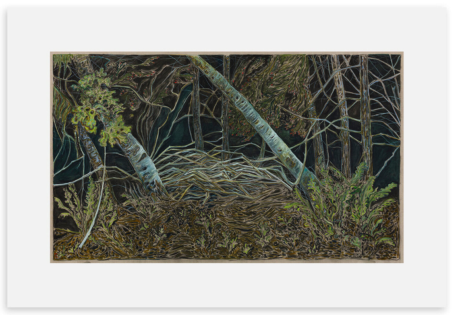 Night Forest Billy Childish Impresión en venta
