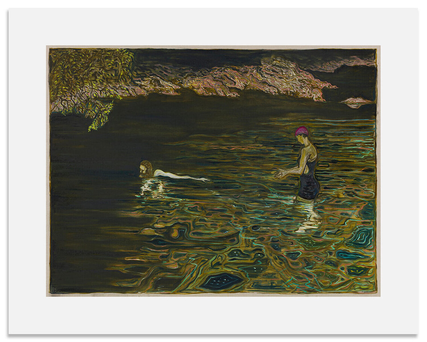 Swimmers Billy Childish Print for sale