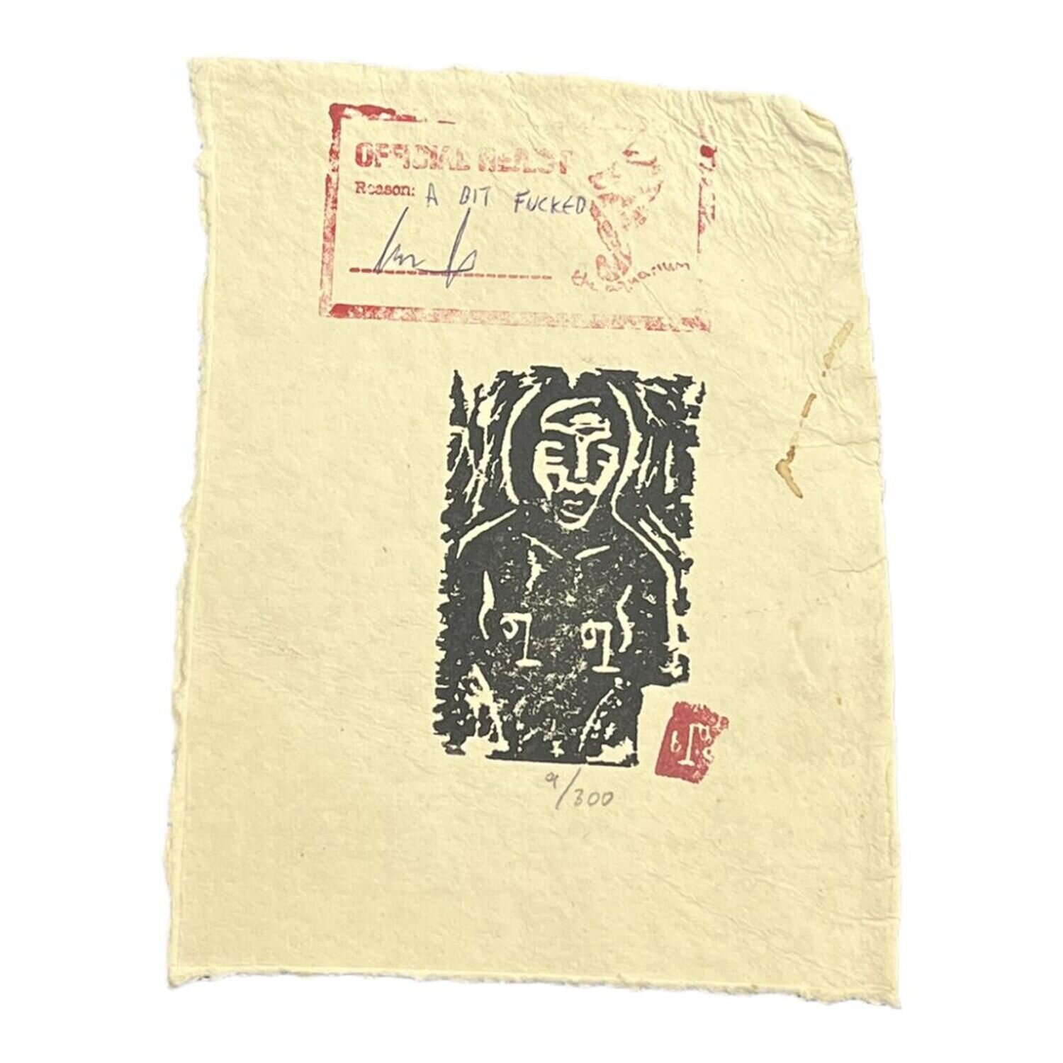 Untitled Billy Childish Print for sale